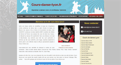 Desktop Screenshot of cours-danse-lyon.fr