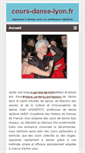 Mobile Screenshot of cours-danse-lyon.fr